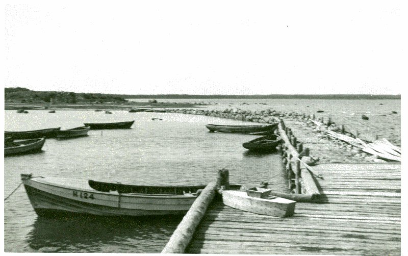 Photo. Rulby boat harbour.  Summer memories from Vorms in the album. 1933/34. Photo: J.F. Luikmil.