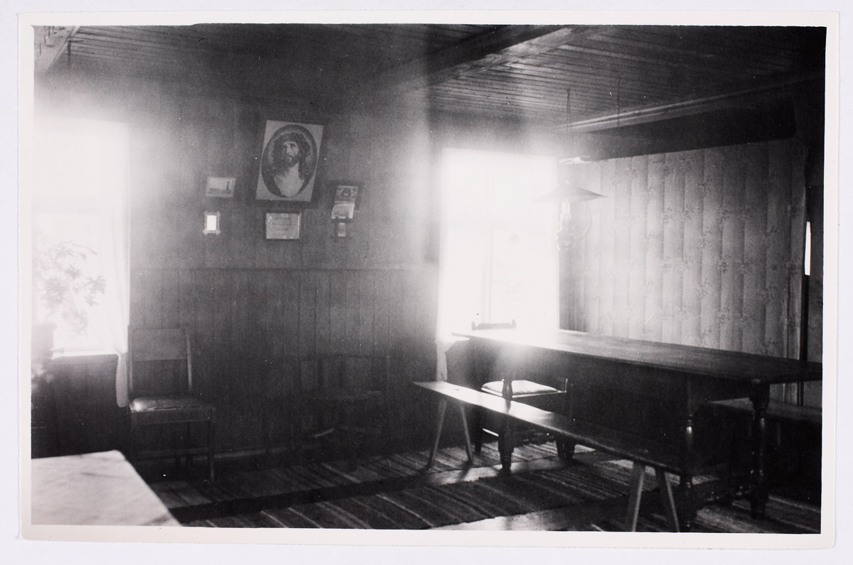 Room at Osmussaare farm in 1933. Noarootsi khk, Rikholdi v, Osmussaar