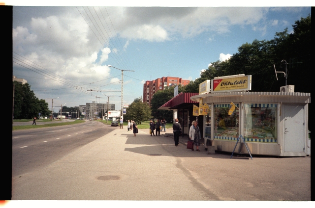 Bus stop in Tallinn on Sõpruse puiestee