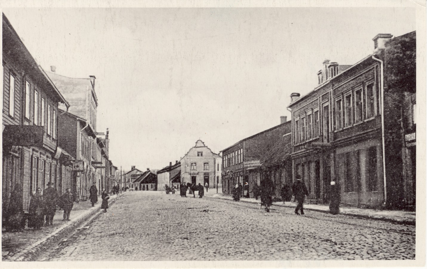 Valga. View of Pihkva Street