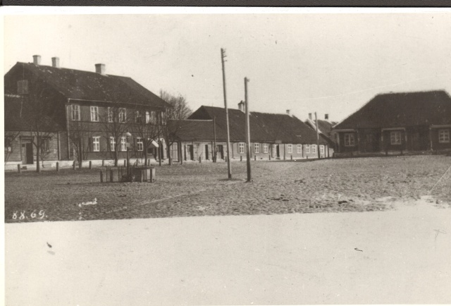 Photocopy Paide Market Place in front of the 20th century mining. Beginning