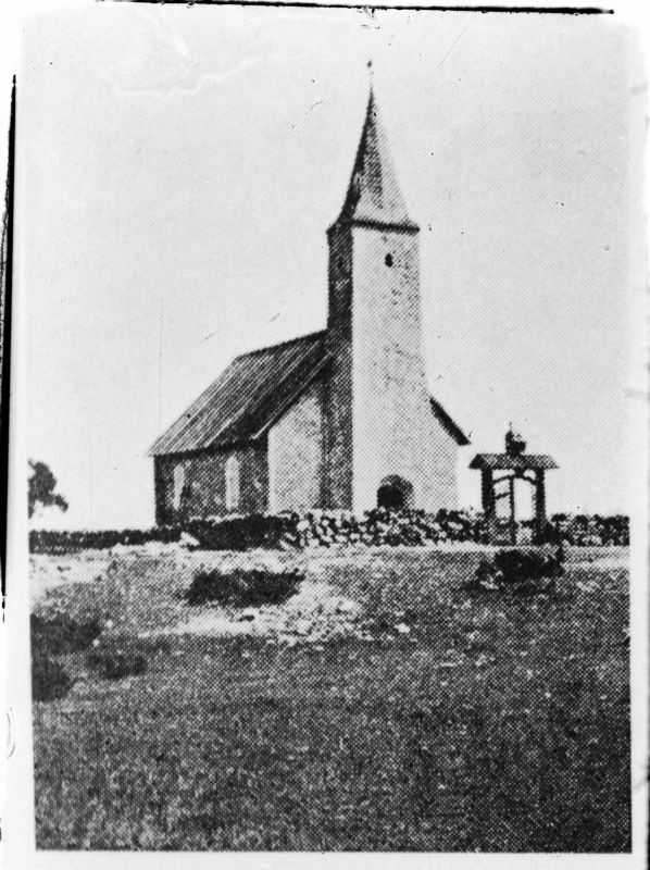 Negative. Osmussaare Church. Läänemaa. 1967. 
Copy: m. Arro.