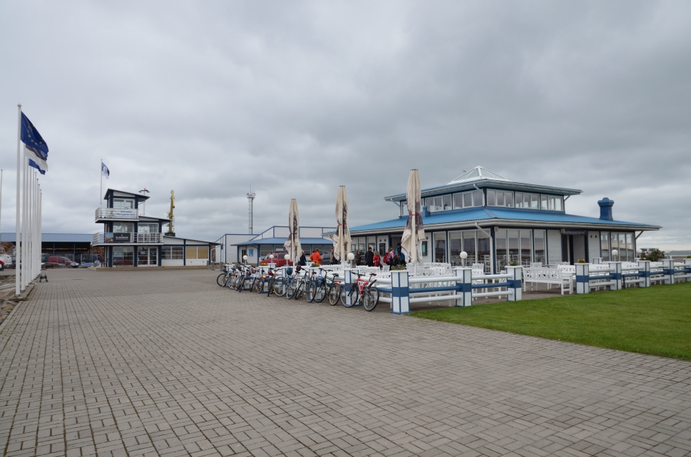 View of Roomassaare port cafe and yacht club