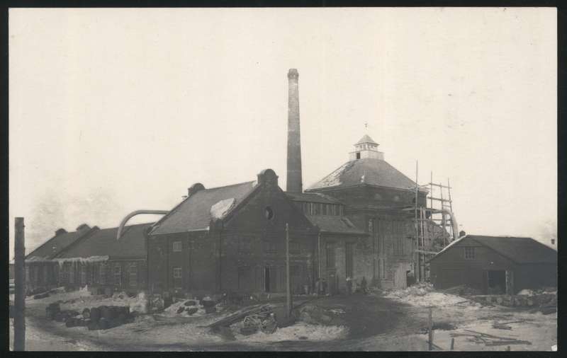 Postcard, Abja Linnavapark, main building