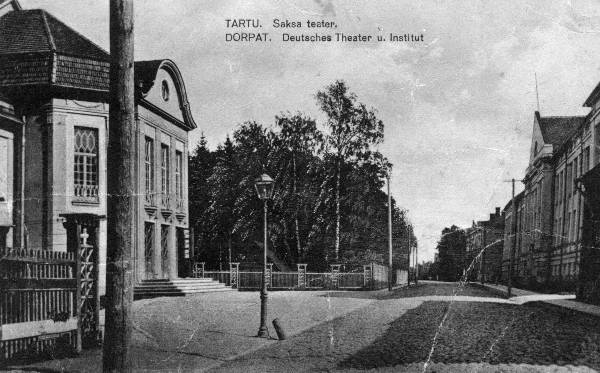 German Theatre (Last Small Vanemuine) and Garden t. Tartu, ca 1923.