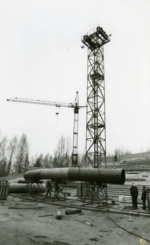 Construction of Tartu Song Square and Square in Startverre. 3.12.1990