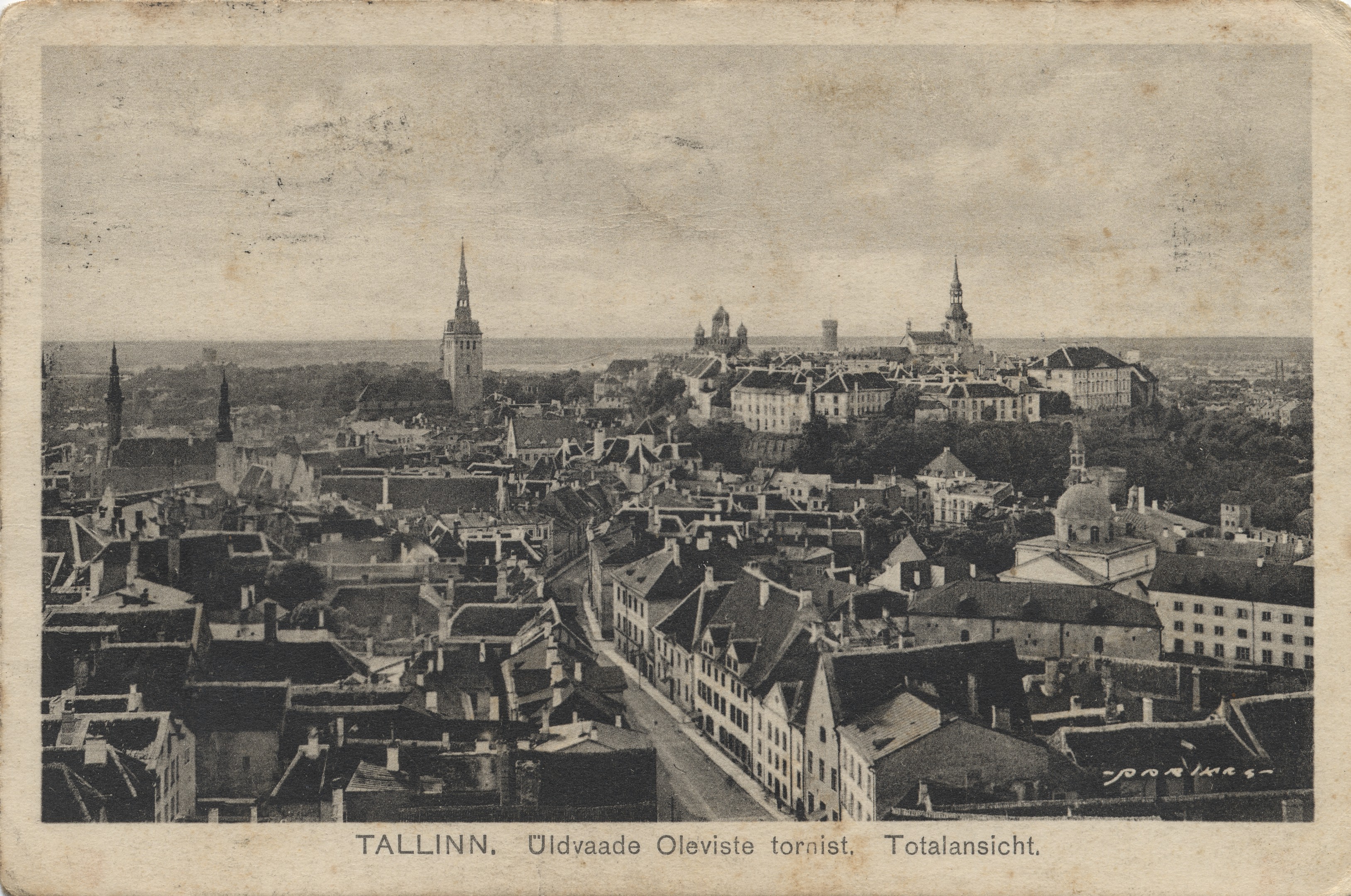 Tallinn : general view of the Oleviste Tower = Total view / : Total view