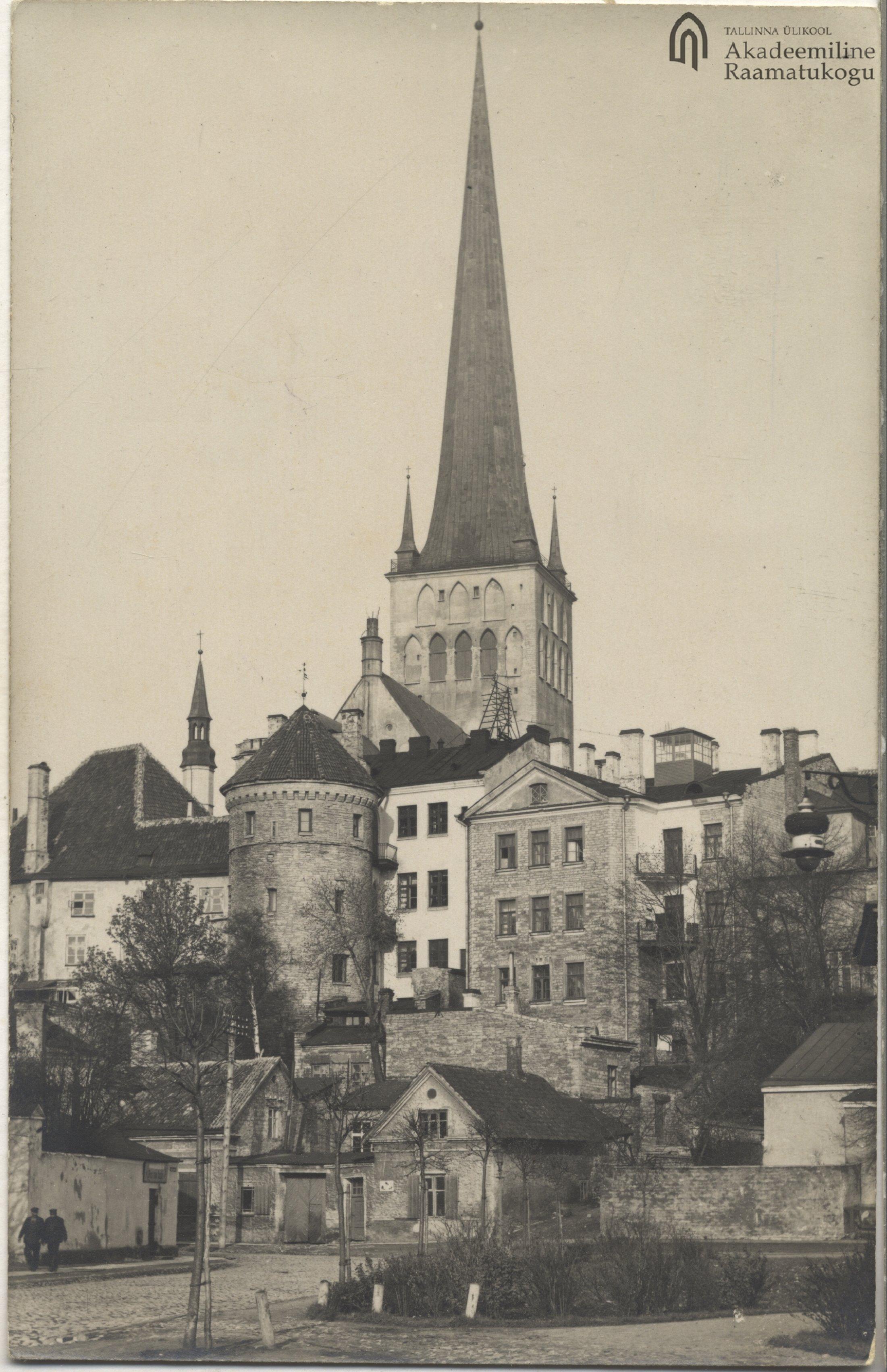 Tallinn. View of Old Town with Olyviste Church Tower