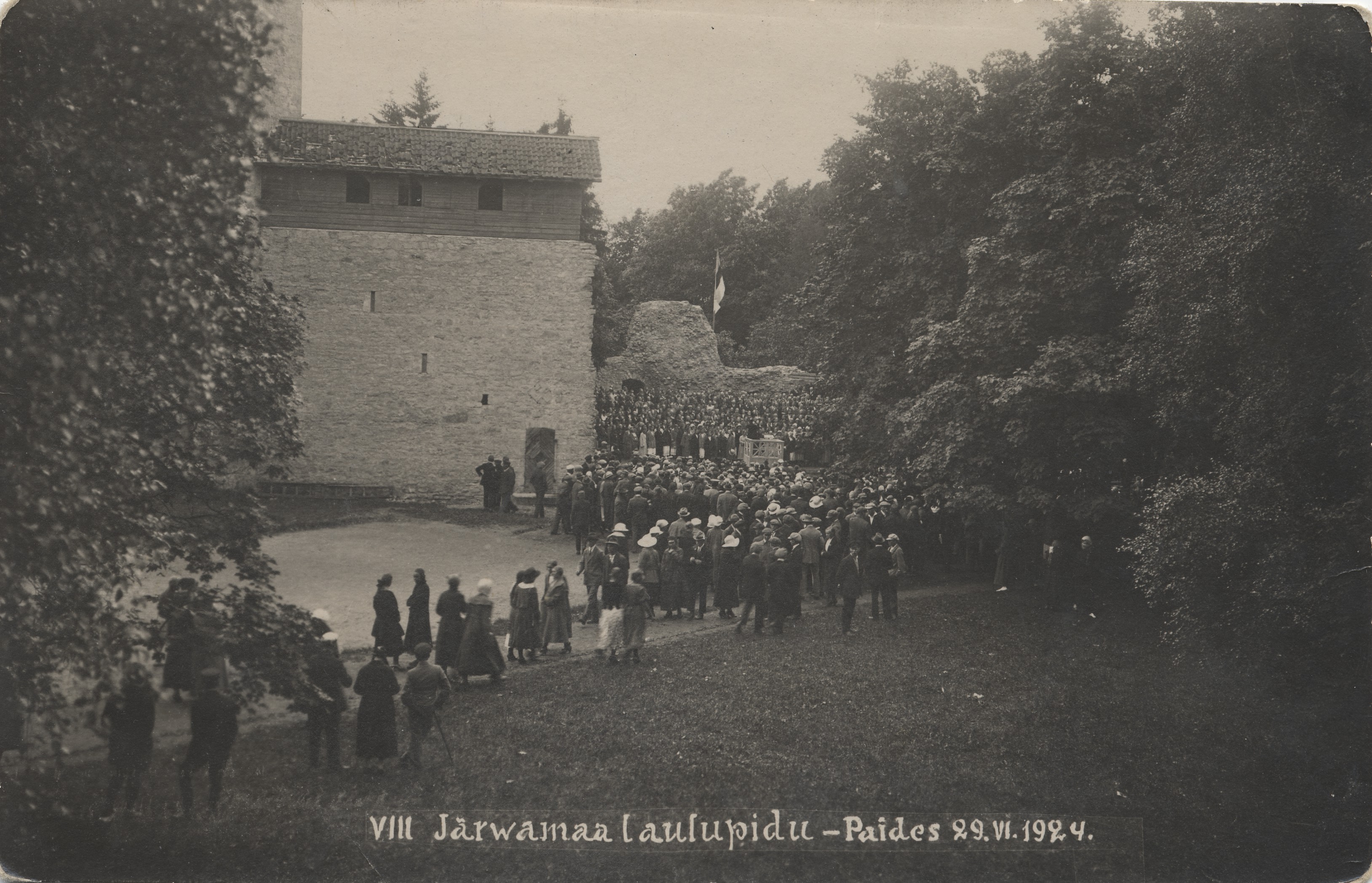 Viii Järwamaa song festival Paides 29.VI.1924