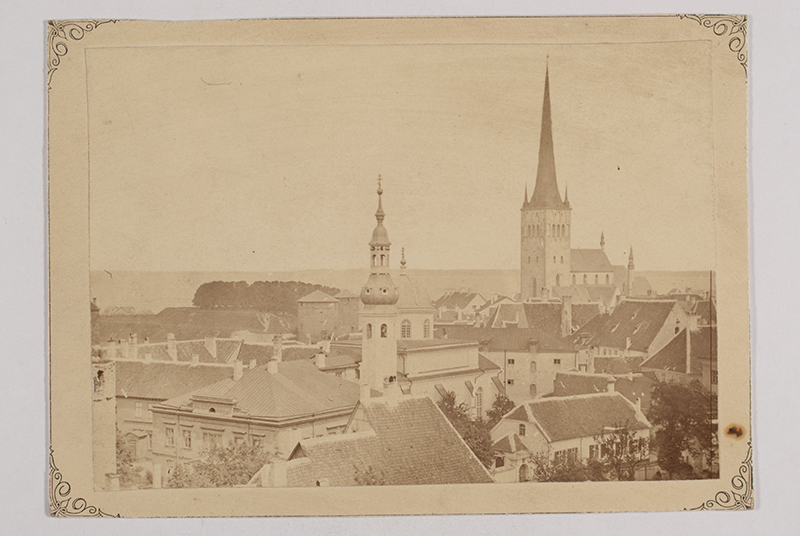 General view of Tallinn Old Town with the Oleviste Church