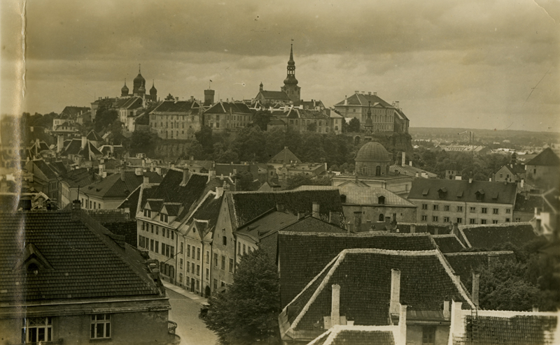 View from the top of Oleviste towards Toompea