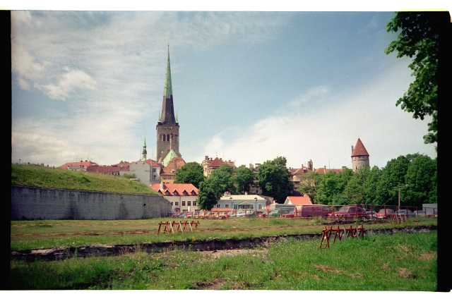 View from the Rannamäe road to the Old Town of Tallinn