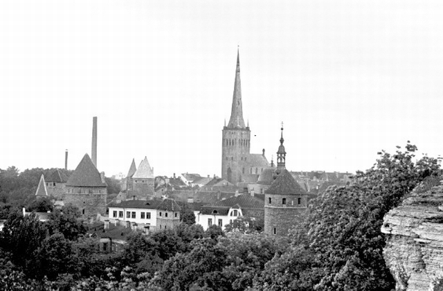View of the Old Town of Tallinn.