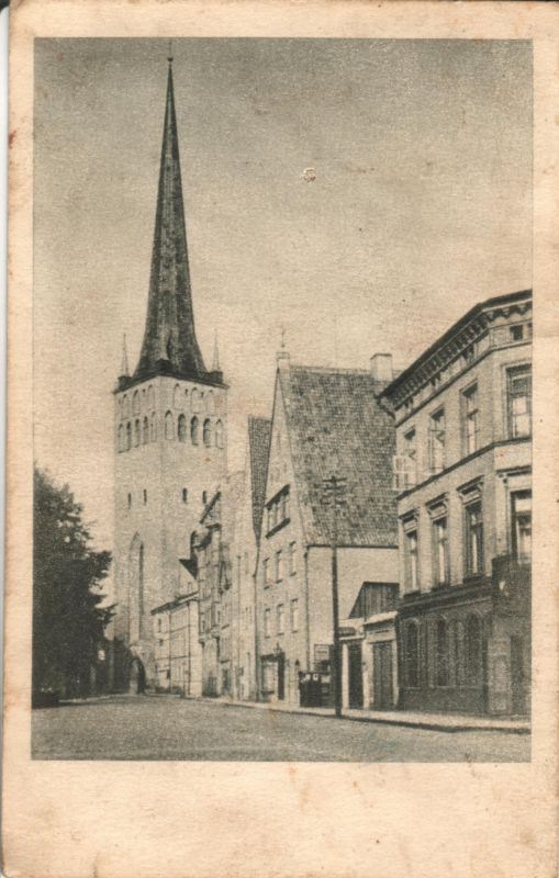Postcard Tallinn, Oleviste Church