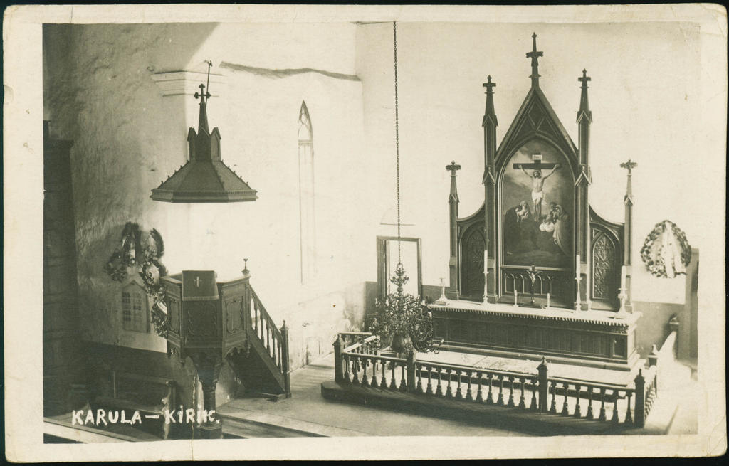 Interior of Karula church