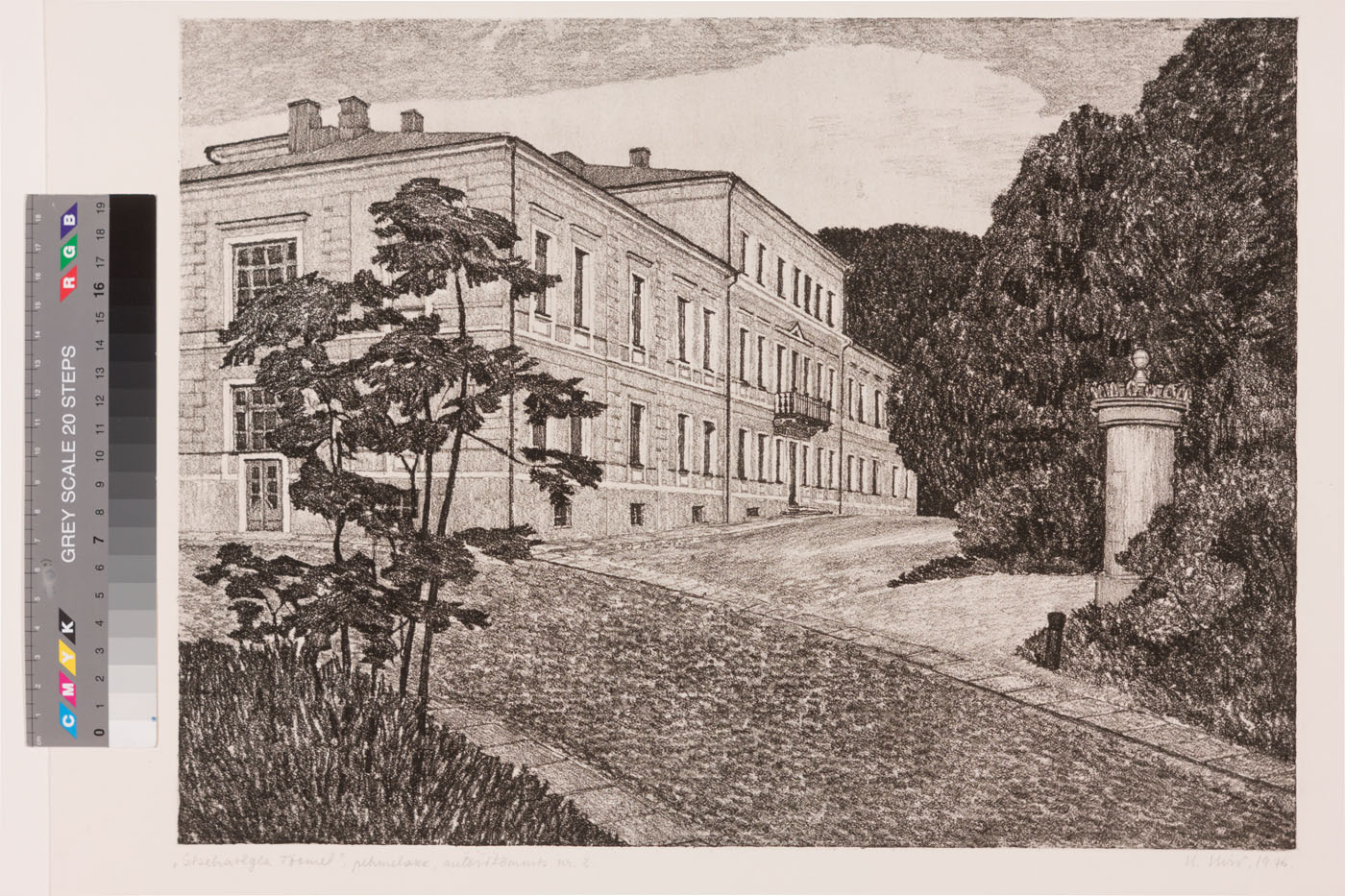Deer, Helgi. Internal Hospital Toomel. 1976. Soft rack. Pl 28,5 x 38,2