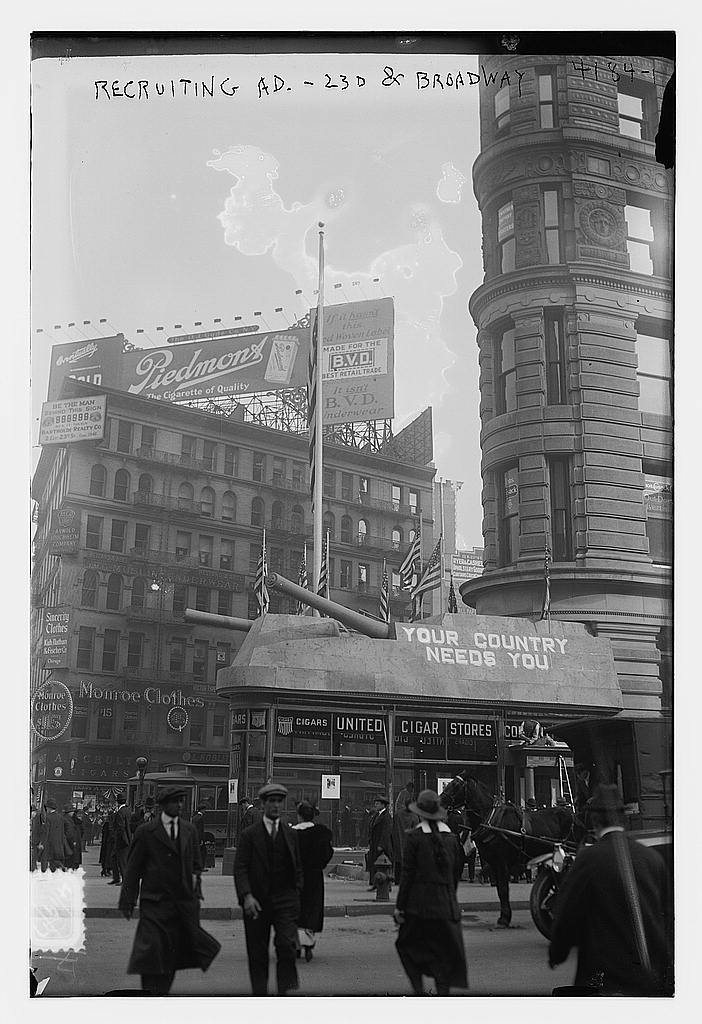 Recruiting ad. -- 23d & Broadway, [N.Y.] (Loc)