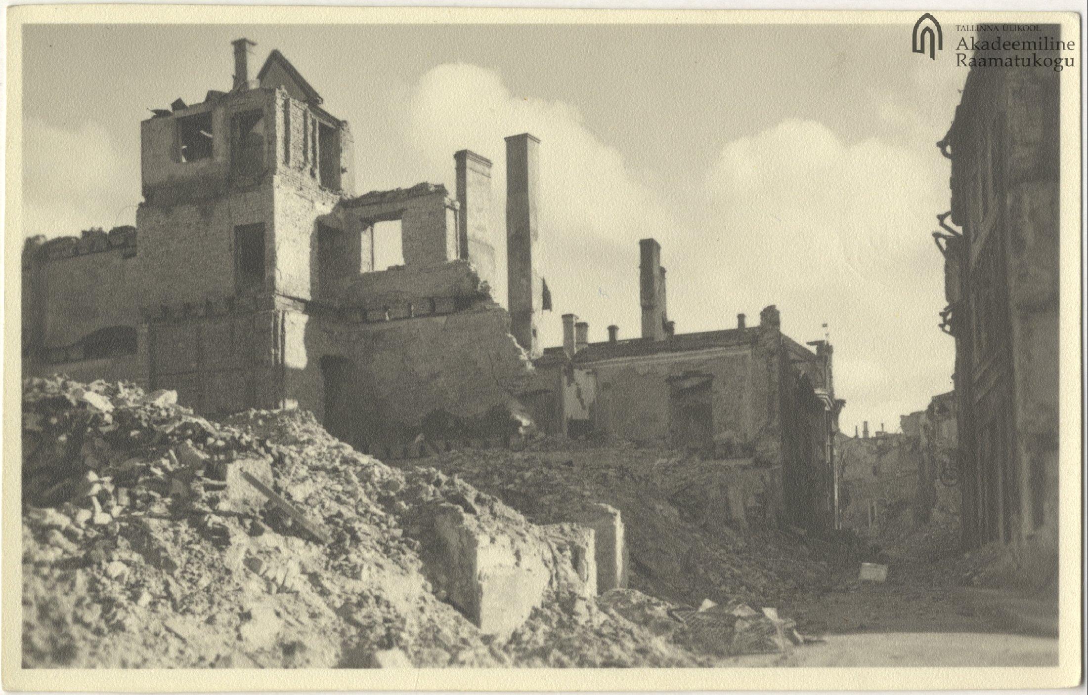 Tallinn. Harju Street after the March bombing