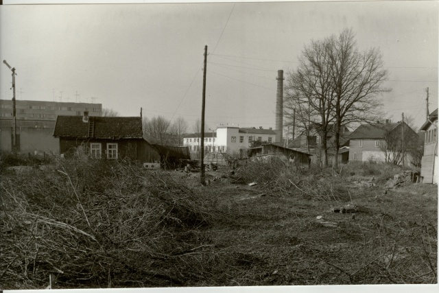 Photo view of the area between Pärnu and Tööstuse Street in Paides 1985