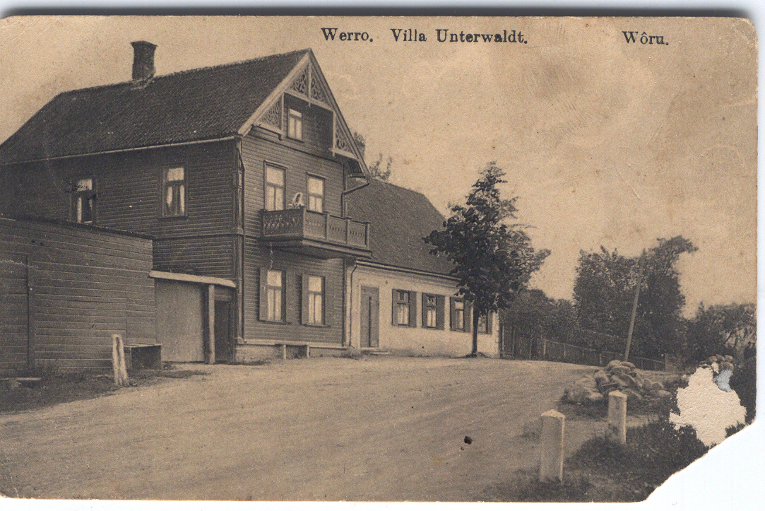 Photo. Võru. Villa Unterwald Tartu Street No. 5 - 22.May 1912