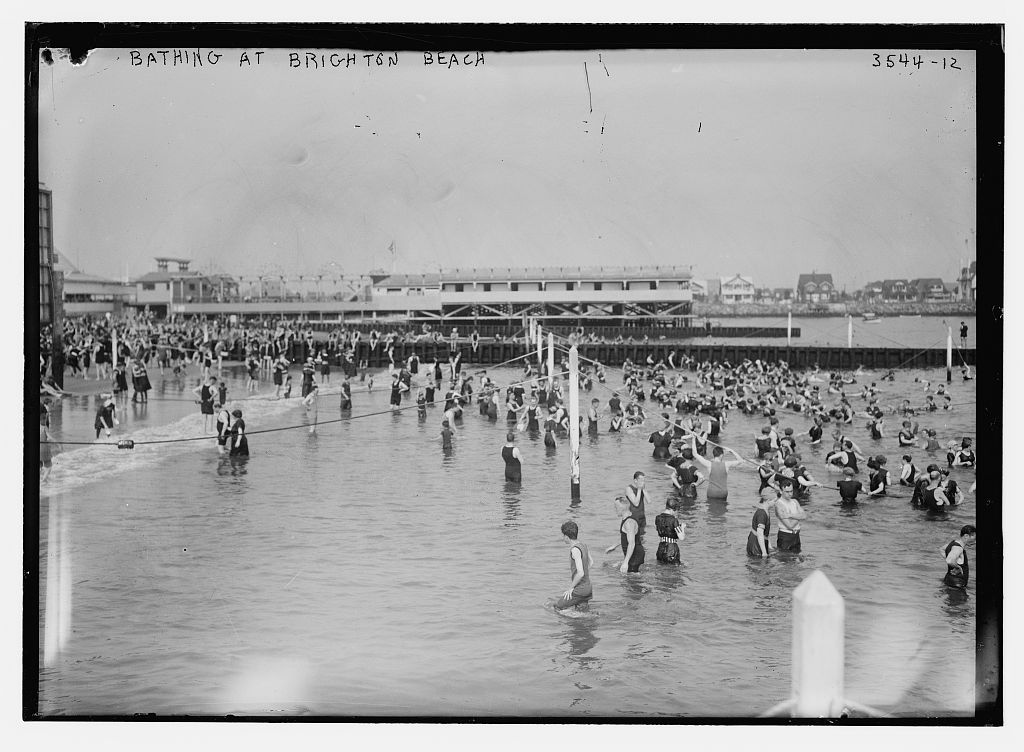 Bathing at Brighton Beach (Loc)