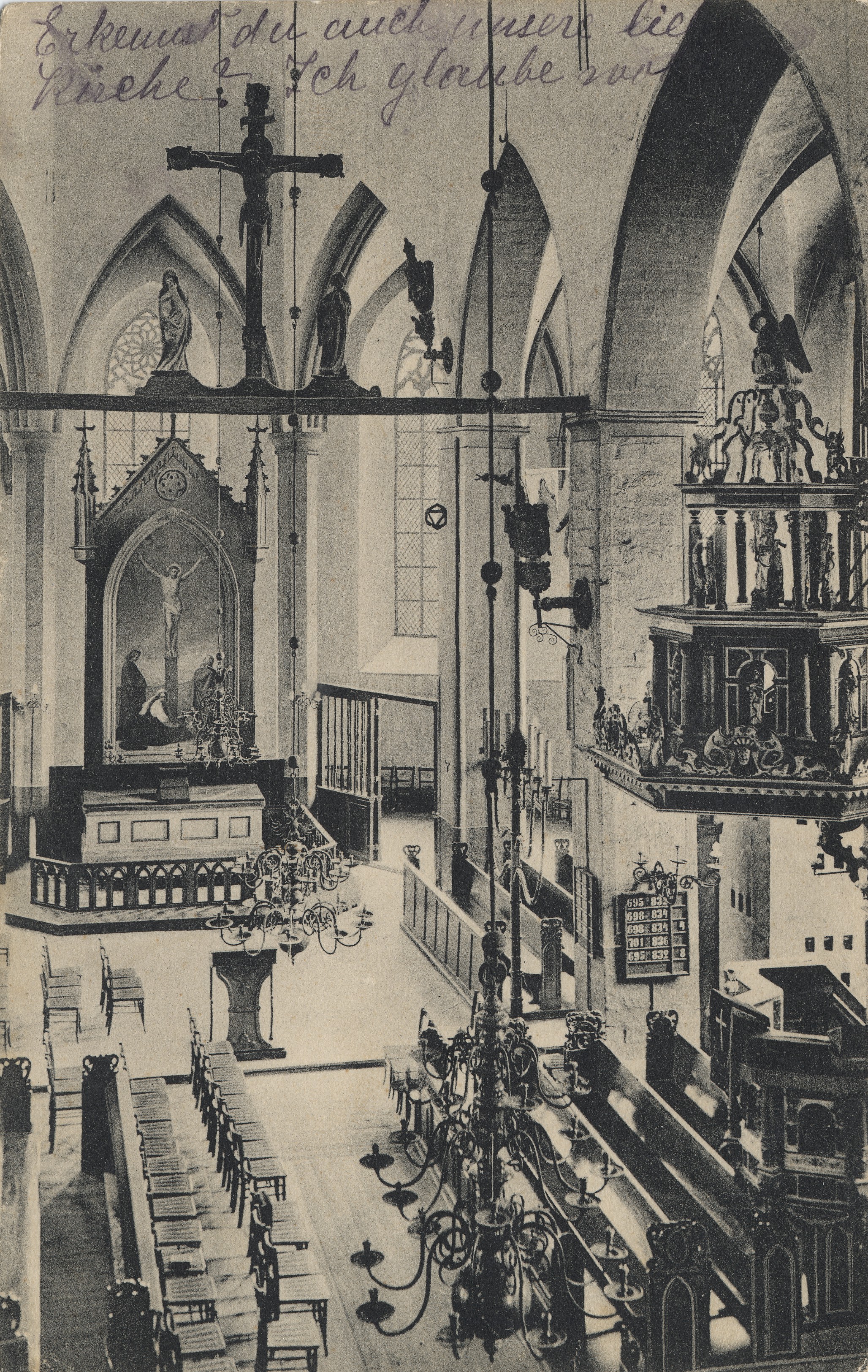 Reval : the inside of St. Nikolai Church