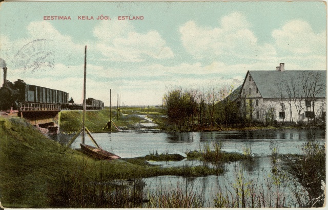Postcard in the 20th century Keila River. In the first half
