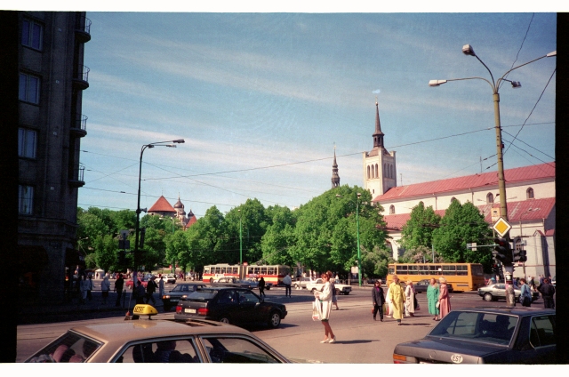 View from Pärnu Road to Vabaduse Square in Tallinn