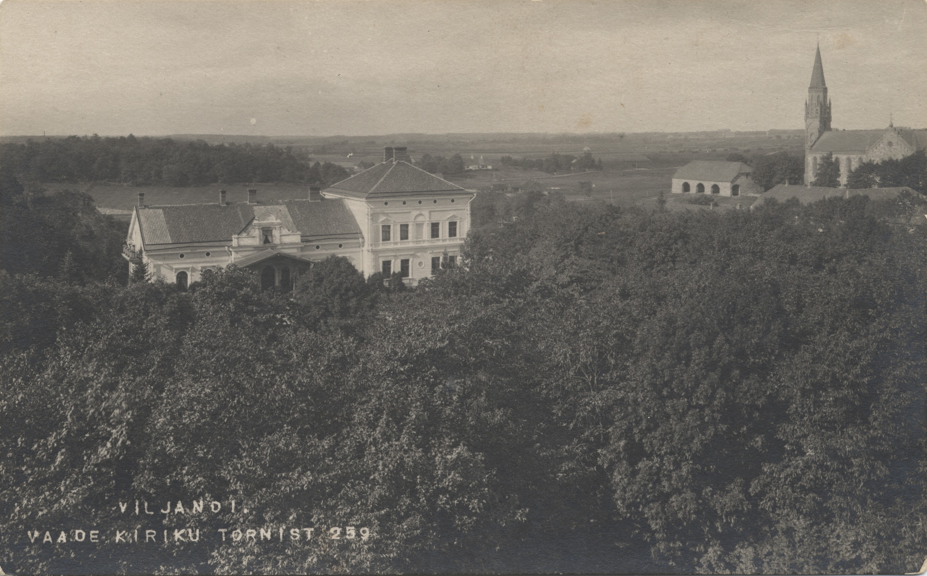 Viljandi view from the church tower