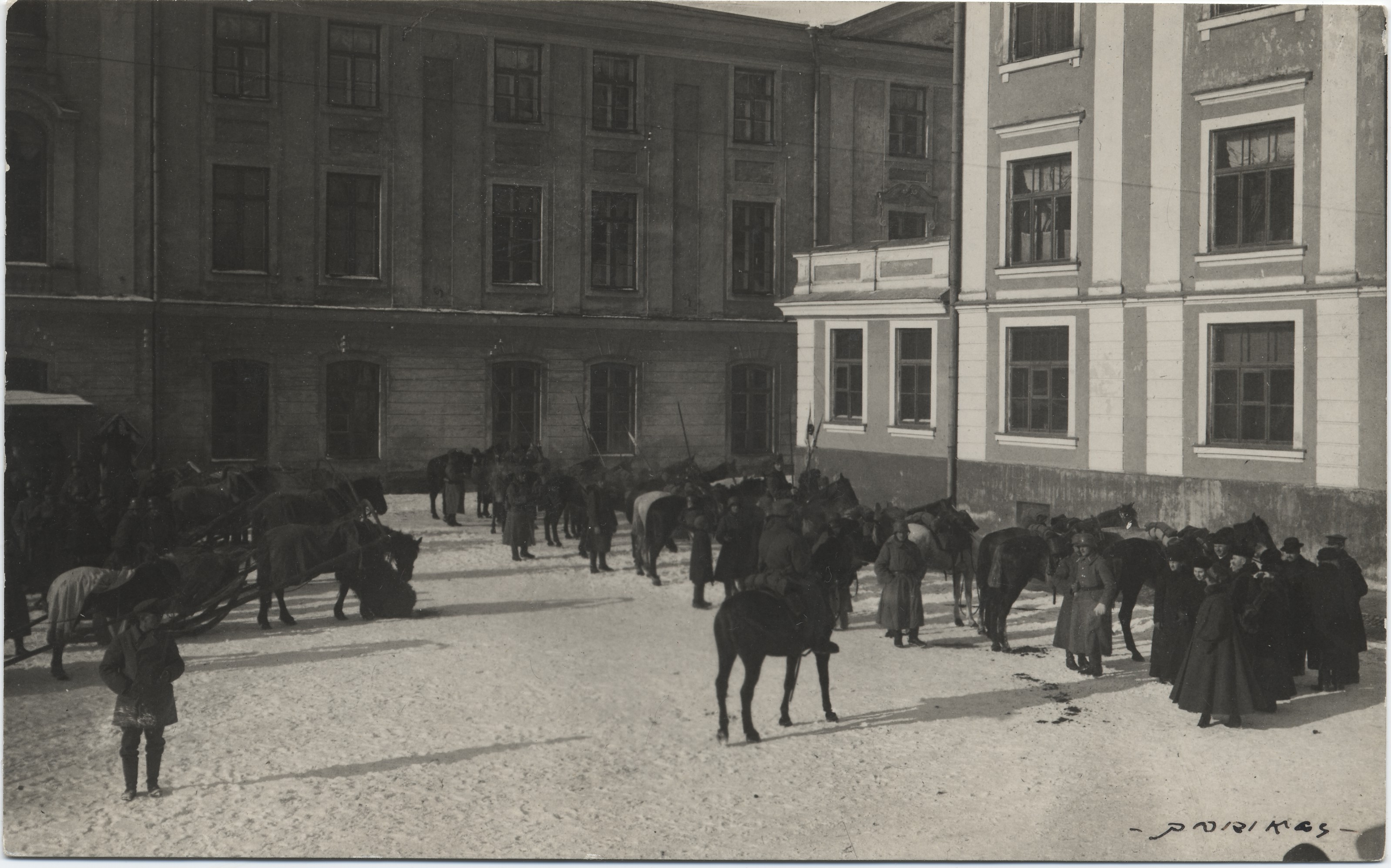 [the arrival of the German occupation forces in Tallinn on February 25, 1918. A.]