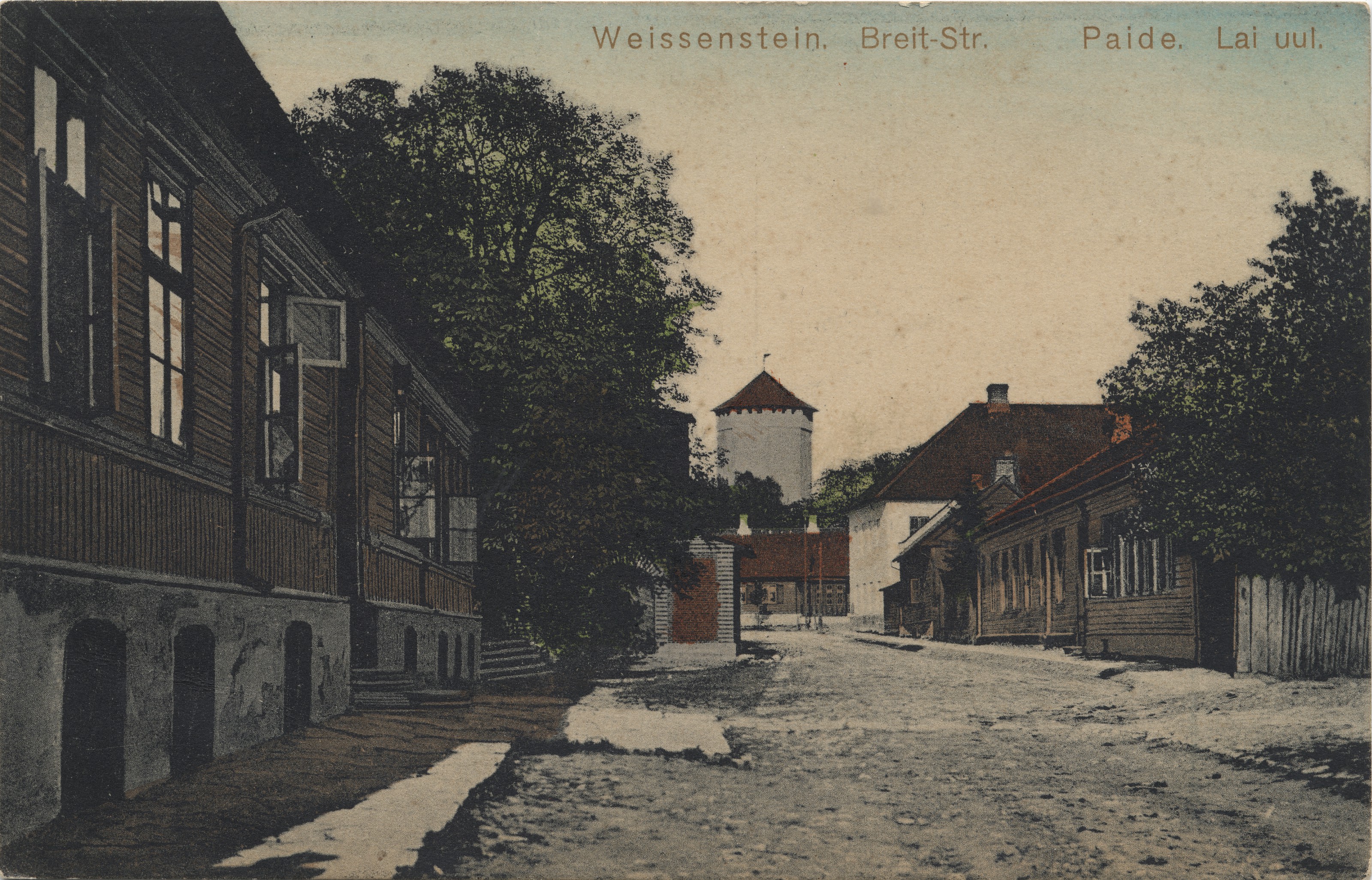 Weissenstein : Breit-Str. = Paide : To uul.