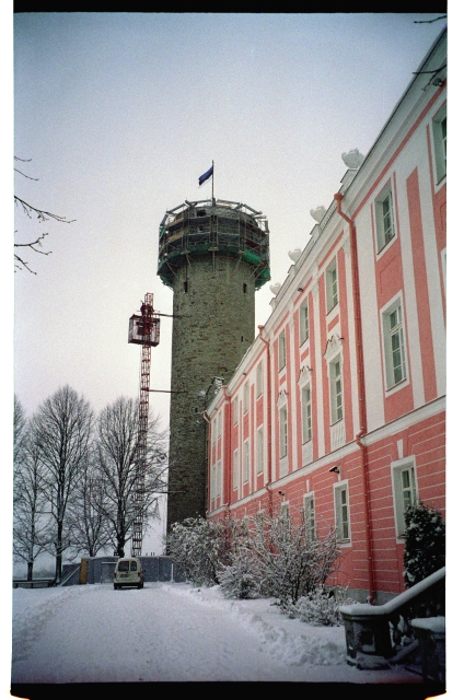 View of the Pika Hermann Tower renovated from Toompea Castle in Tallinn