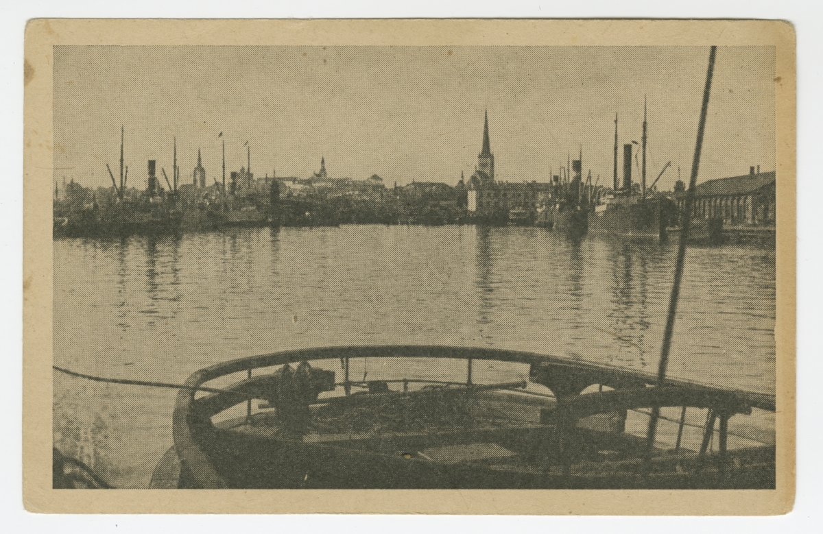 View of Tallinn and the port