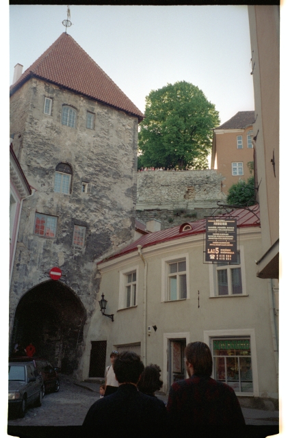 View of Pika foot tower of the gates in Tallinn Old Town