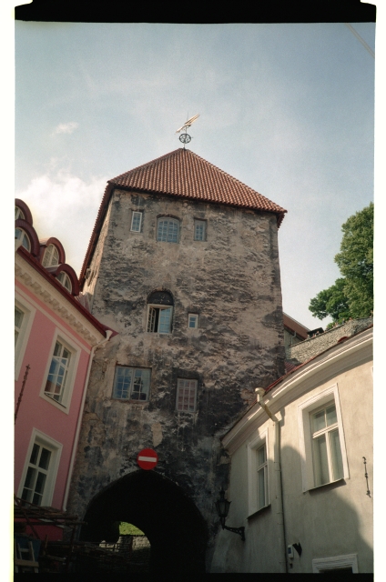 Long foot gates tower in Tallinn Old Town