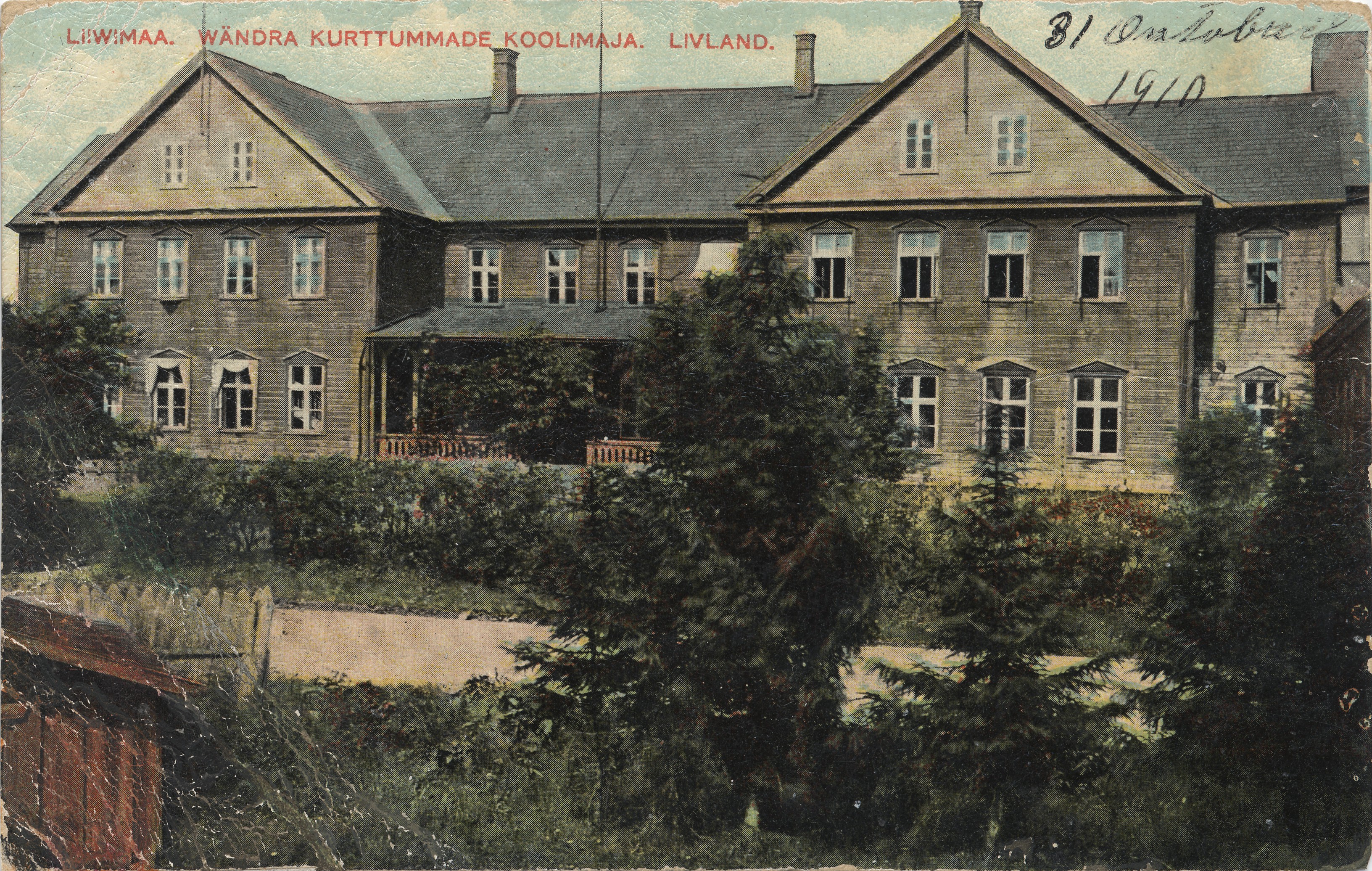 Liiwimaa : Wändra Kurttummate School House = Livland