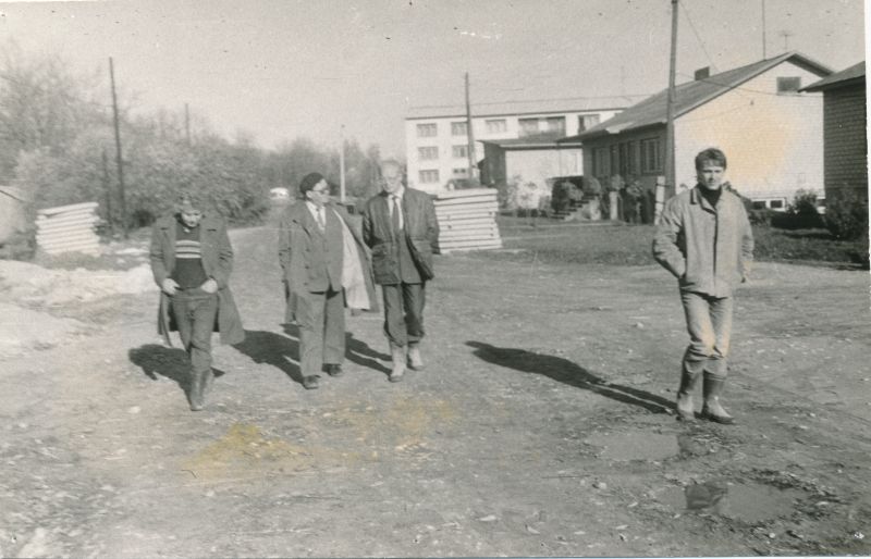 Photo. Lihula Sidemaja construction 1986.