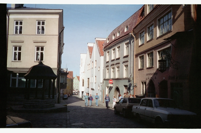 View of the Railway in the Old Town of Tallinn