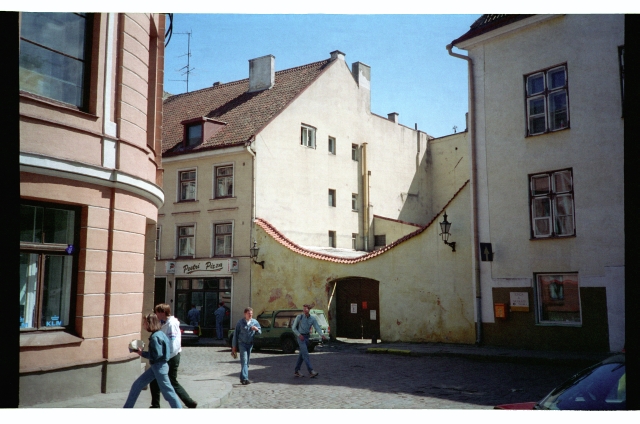 View from Nunne Street to Laiale Street in Tallinn Old Town