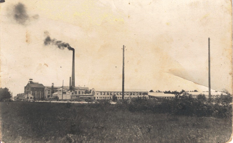 Photo. Järvakandi glass factory. A distance view of the northeast.