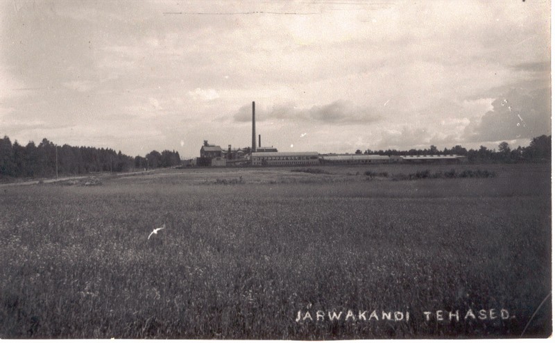 Photo. Järvakandi glass factory. Distance view from the bottom.