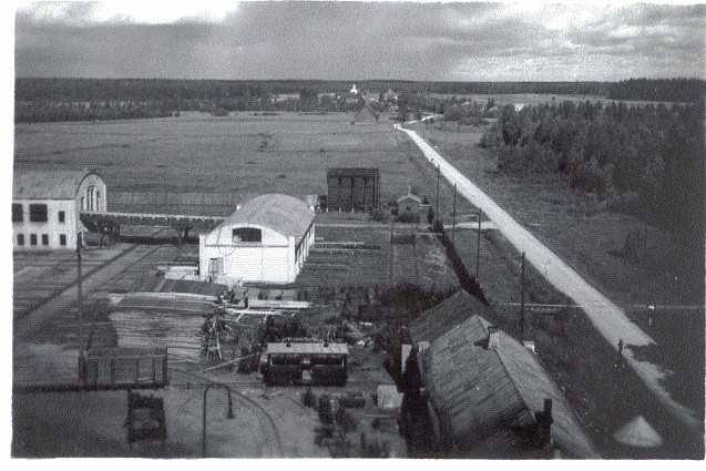 Photo. Järvakandi glass factory. View from the roof to Tallinn