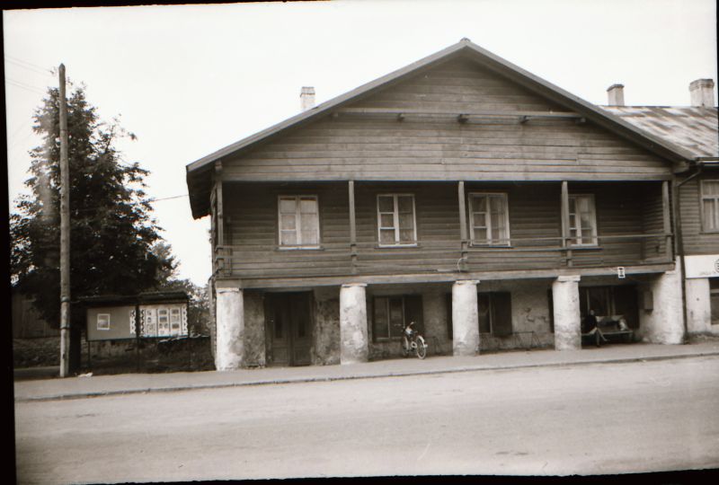 Celluloid negative. Cultural monuments in Haapsalu and its surroundings. Former Jaani Downtown in Lihulas, Tallinn mnt 8.