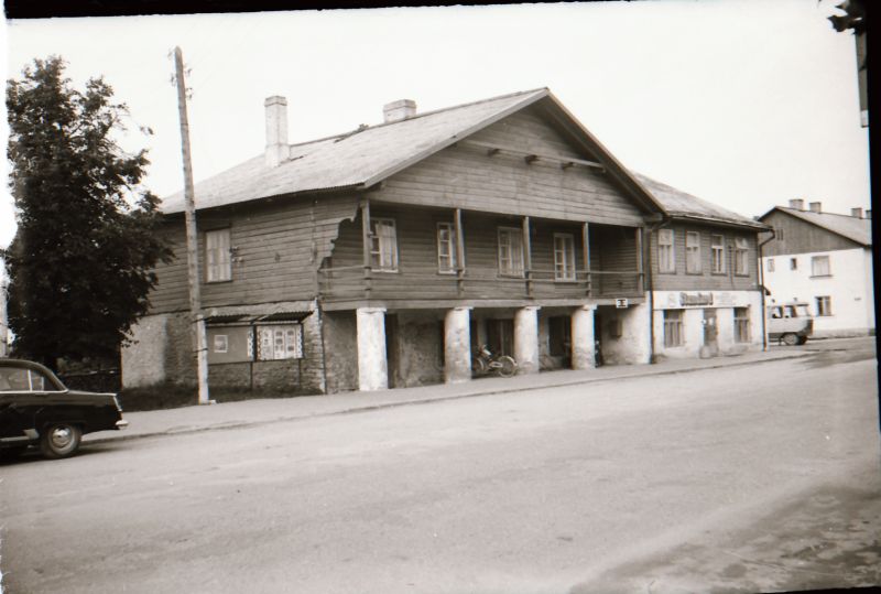 Celluloid negative. Cultural monuments in Haapsalu and its surroundings. Former Jaani Downtown in Lihulas, Tallinn mnt 8.