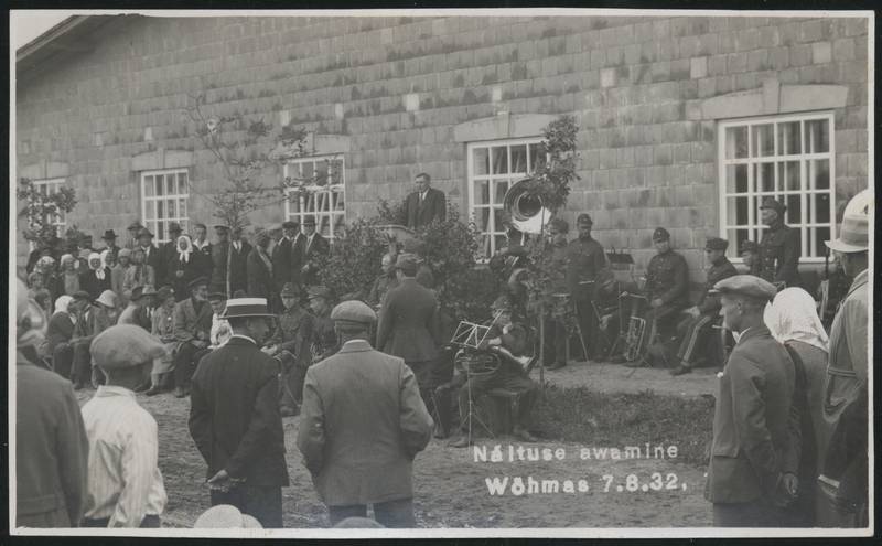 Postcard, Opening of the exhibition, Võhma