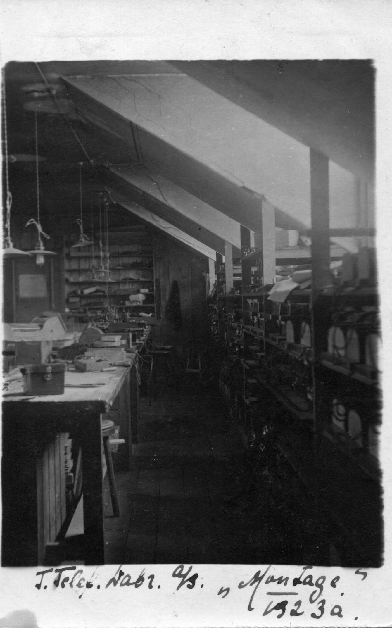 Tartu Phone Factory: mounting room. 1923