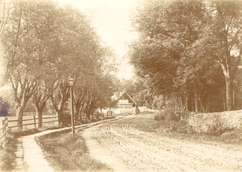 Photo. The corner of Kopli and Metsa Street in Haapsalu. 19th century end.