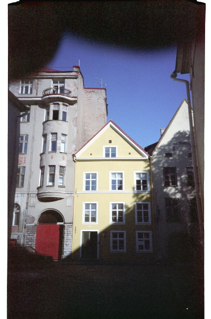 Buildings in Tallinn Old Town Laial Street