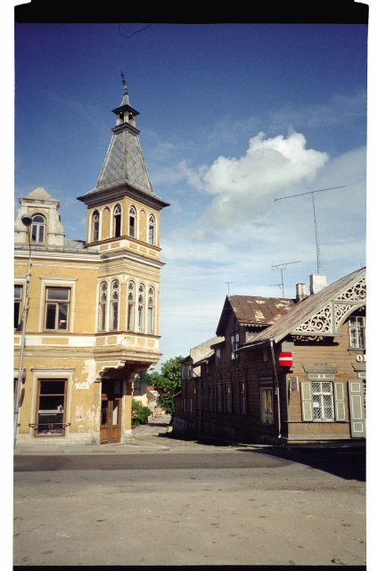 The corner of the long and Parkal Street in Rakvere