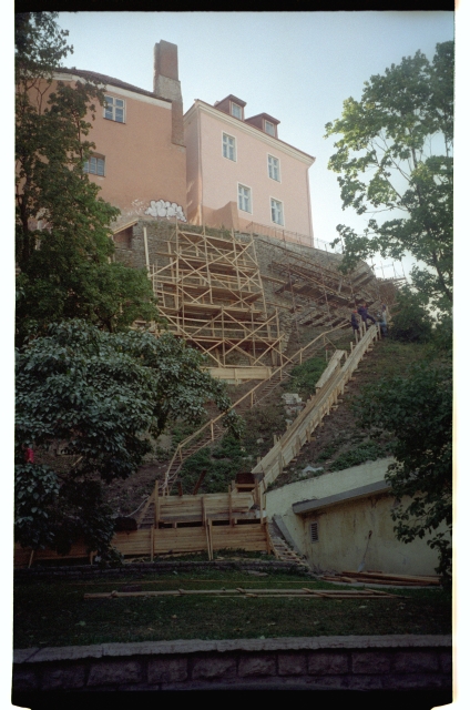 Restoration of the Toompea slope, view from Nunne Street